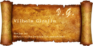 Vilhelm Gizella névjegykártya